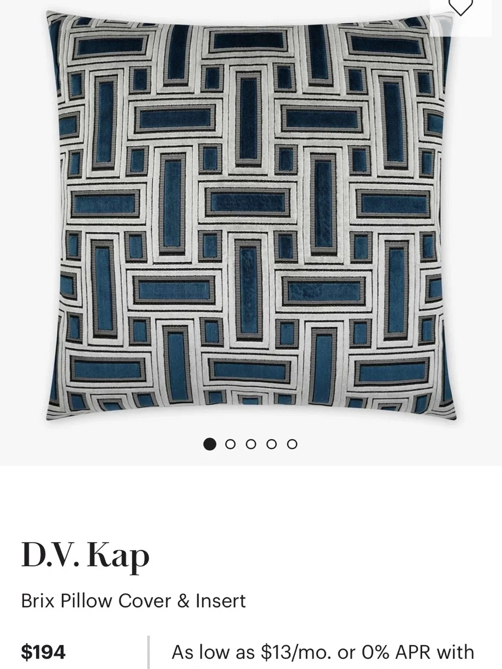 Brix Pillow and Insert